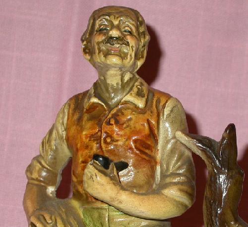 HANDPAINTED OLD MAN FIGURINE