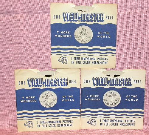 THREE VIEWMASTER REELS - COWBOYS