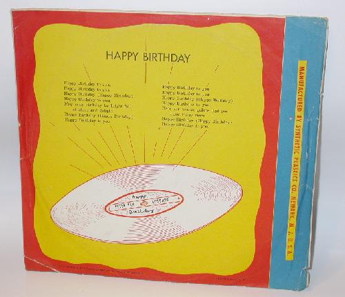 VINTAGE CHILDREN'S RECORD - HAPPY BIRTHDAY