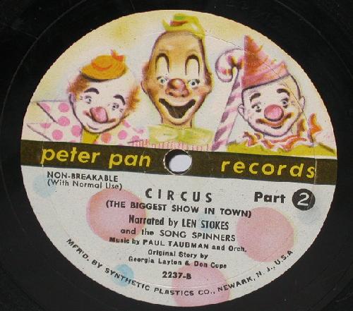 VINTAGE CHILDREN'S RECORD - CIRCUS