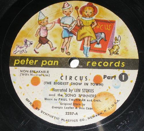 VINTAGE CHILDREN'S RECORD - CIRCUS