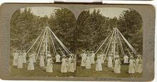 STEREOVIEW - THE MERRY MAYPOLE DANCE