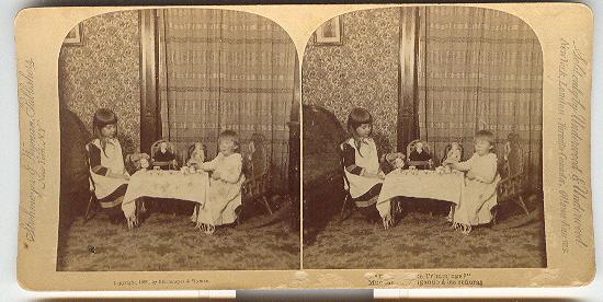 CHILD STEREOVIEW - DOLL TEA PARTY