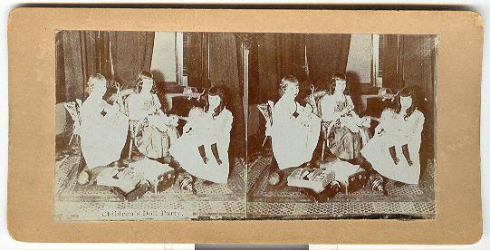 CHILD STEREOVIEW - CHILDREN'S DOLL PARTY
