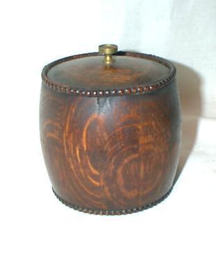 OAK TOBACCO JAR