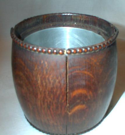 OAK TOBACCO JAR