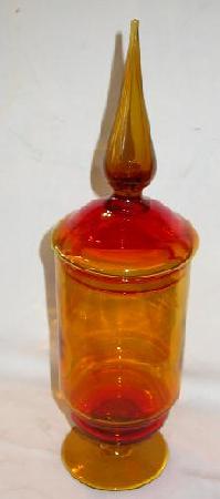 AMBERINA COVERED JAR