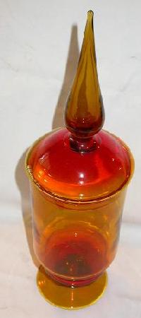 AMBERINA COVERED JAR