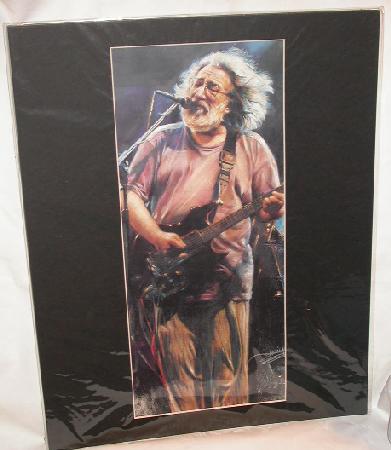 JERRY GARCIA IN CONCERT - MATTED ART PRINT