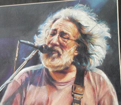 JERRY GARCIA IN CONCERT - MATTED ART PRINT