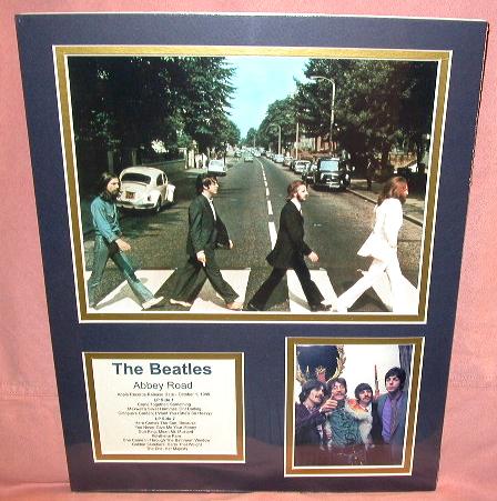 THE BEATLES - MATTED BIOGRAPHY ART