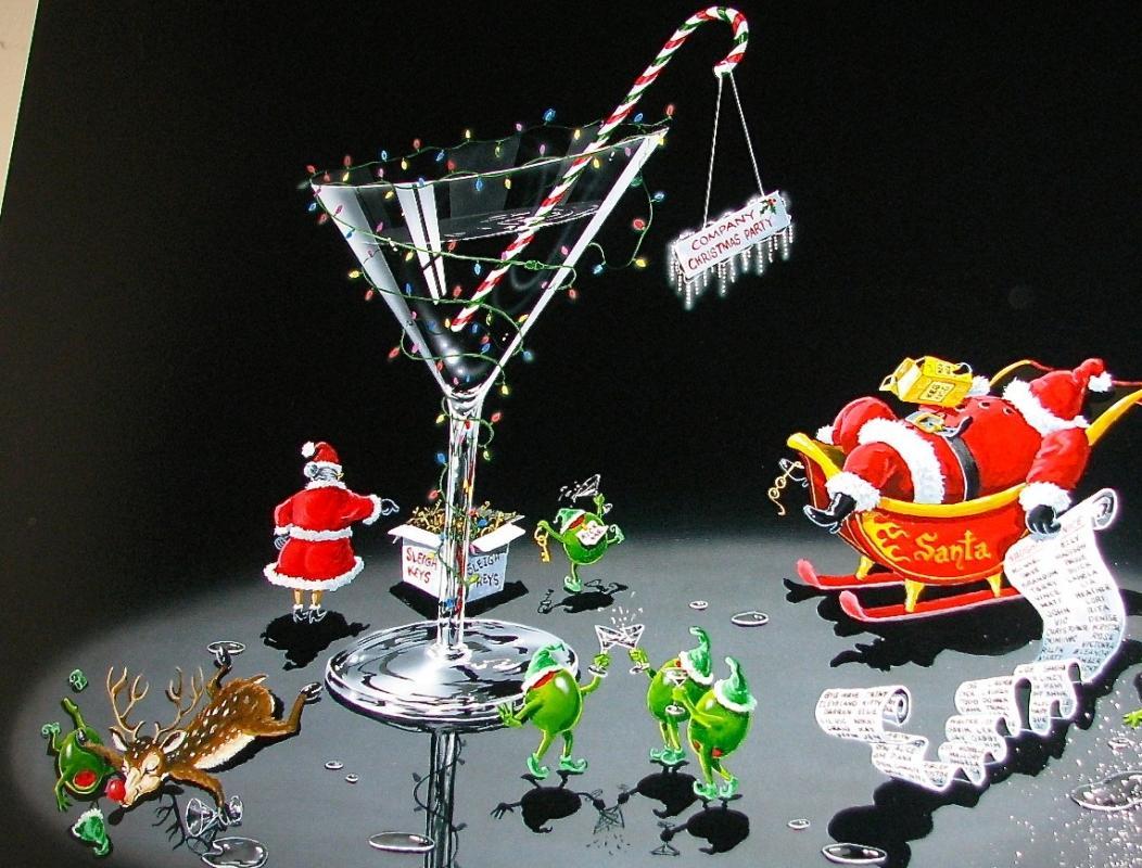 MICHAEL GODARD GICLEE - THE CHRISTMAS PARTY