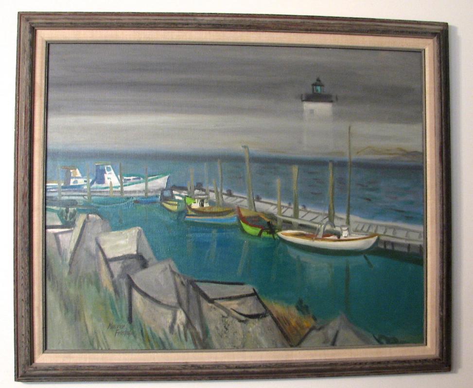MAURICE FREEDMAN OIL ON CANVAS: