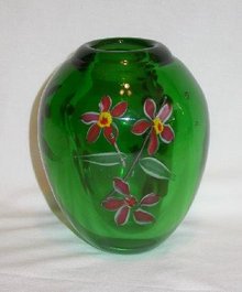CASED GLASS VASE