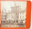 VERY EARLY STEREOVIEW - HAMPTON FREE PRESS NEWSPAPER OFFICE