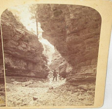 OLD GURNSEY ROCKY MOUNTAIN STEREOVIEW - WILLIAMS CANYON