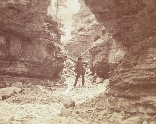 OLD GURNSEY ROCKY MOUNTAIN STEREOVIEW - WILLIAMS CANYON