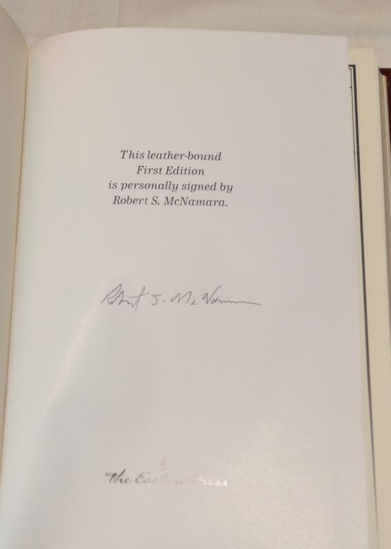 IN RETROSPECT BY ROBERT MCNAMARA - AUTOGRAPHED COPY!