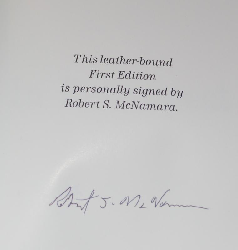 IN RETROSPECT BY ROBERT MCNAMARA - AUTOGRAPHED COPY!