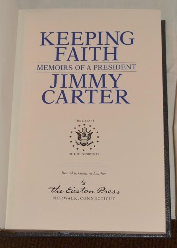 KEEPING FAITH BY PRESIDENT JIMMY CARTER - AUTOGRAPHED COPY!