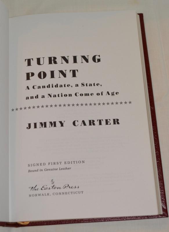 TURNING POINT BY PRESIDENT JIMMY CARTER - AUTOGRAPHED COPY!
