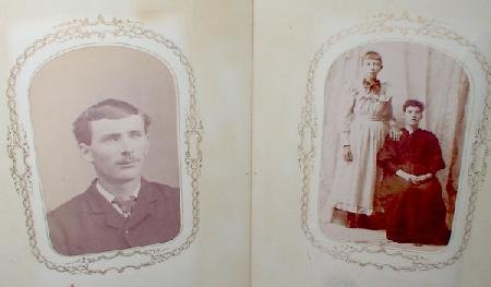 VICTORIAN PHOTO ALBUM FEATURING - CARTE DE VISITES