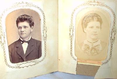 VICTORIAN PHOTO ALBUM FEATURING - CARTE DE VISITES