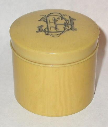FRENCH IVORY (CELLULOID) ROUND BOX