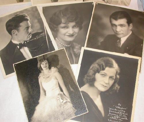 LOT OF EIGHT PHOTOS - 1930s MOVIE ACTORS