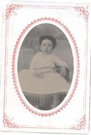 TINTYPE OF CUTE LITTLE GIRL SITTING IN CHAIR