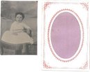 TINTYPE OF CUTE LITTLE GIRL SITTING IN CHAIR