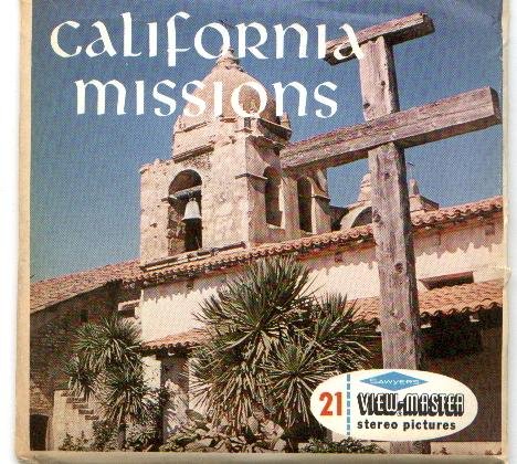 CALIFORNIA MISSIONS - SAN DIEGO TO SONOMA - VIEWMASTER 3 REEL SET