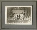 MINSTREL SHOW CAST PHOTO WITH BLACK FACE PERFORMERS