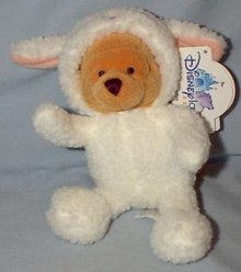 DISNEY'S - WINNIE THE POOH IN A CUTE LAMB COSTUME