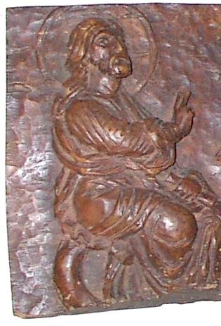 LATE 18th CENTURY CARVED RELIGIOUS PLAQUE