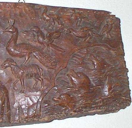 LATE 18th CENTURY CARVED RELIGIOUS PLAQUE