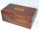 BEAUTIFUL ROSEWOOD BOX WITH INLAY WORK