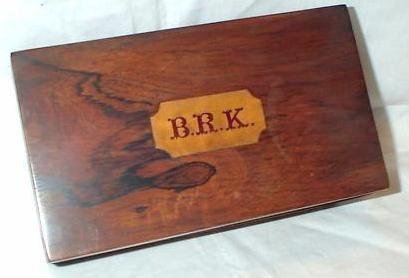 BEAUTIFUL ROSEWOOD BOX WITH INLAY WORK