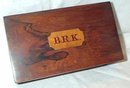 BEAUTIFUL ROSEWOOD BOX WITH INLAY WORK