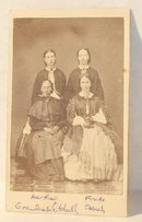 GREAT CDV OF FOUR CIVIL WAR ERA LADIES