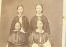 GREAT CDV OF FOUR CIVIL WAR ERA LADIES