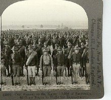 WORLD WAR I STEREOVIEW - ANSWER TO THE KAISER
