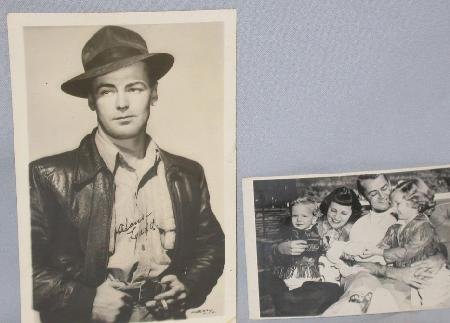 ALAN LADD AUTOGRAPHED MEMORABILIA