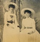 SISTERS?? - 1870s TINTYPE PHOTOGRAPH