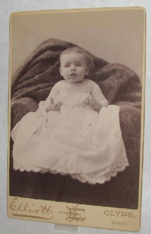 CUTE BABY IN HER CHRISTENING DRESS