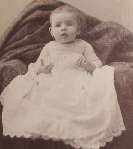 CUTE BABY IN HER CHRISTENING DRESS