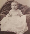 CUTE BABY IN HER CHRISTENING DRESS