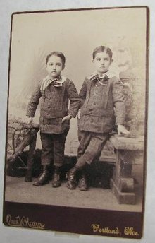 TWINS BOYS? - VICTORIAN CABINET PHOTO