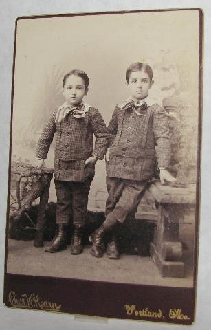 TWINS BOYS? - VICTORIAN CABINET PHOTO