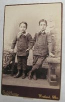 TWINS BOYS? - VICTORIAN CABINET PHOTO